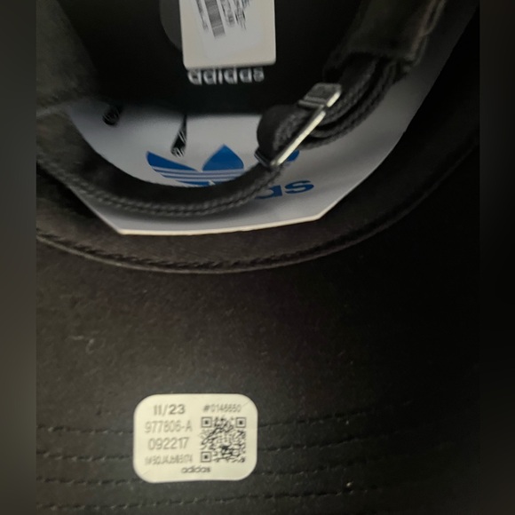 Adidas women’s hat STRAPBACK HAT gray new baseball cap ponytail black - Picture 5 of 7